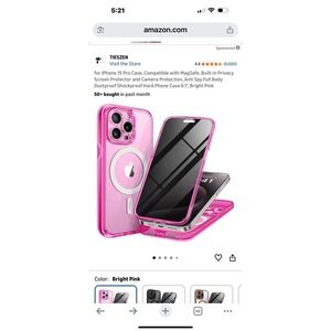 iPhone 15 Pro 6.1" Case MagSafe, Rose Pink - Brand New In Open Box